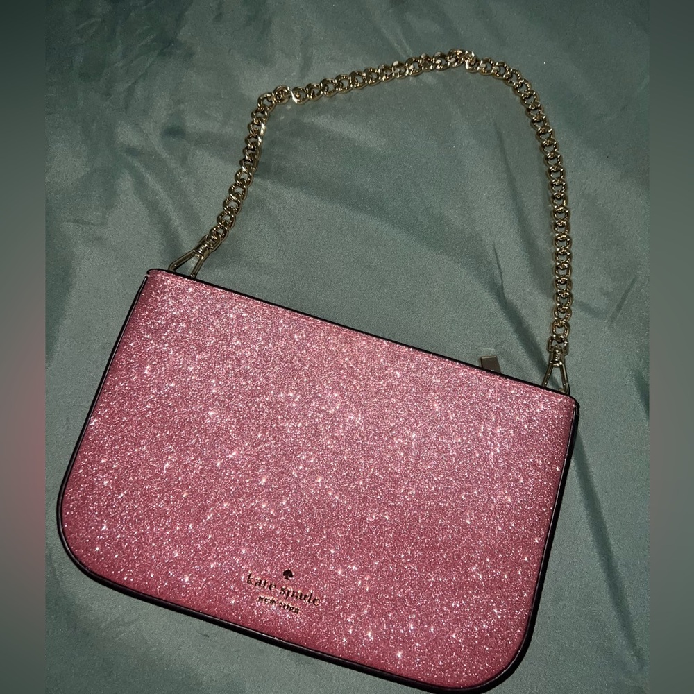 Kate spade Kenzie Glitter Lilly Pochette- Pink
